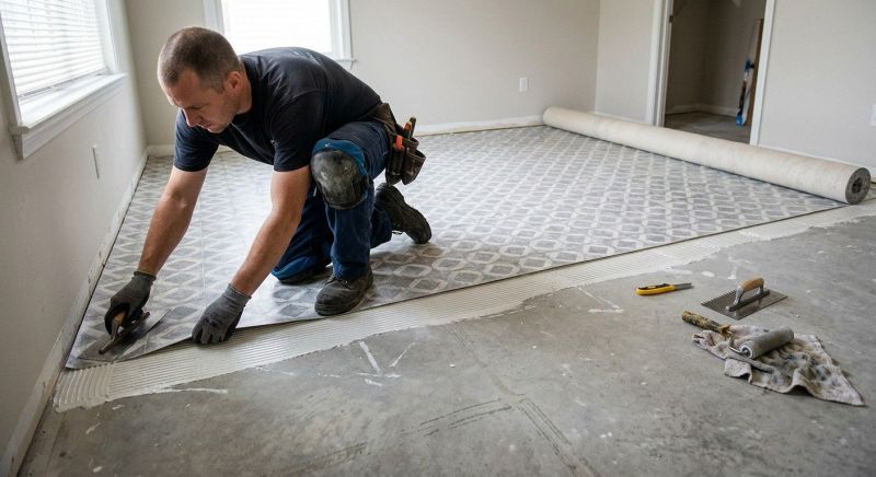 Sheet Vinyl Installation in Loudoun County, VA