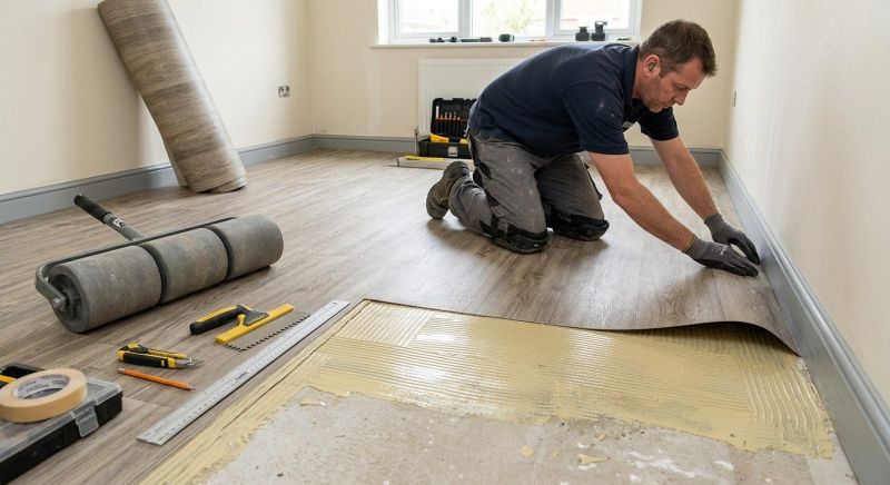 Sheet Linoleum Installation in Fairfax County, VA